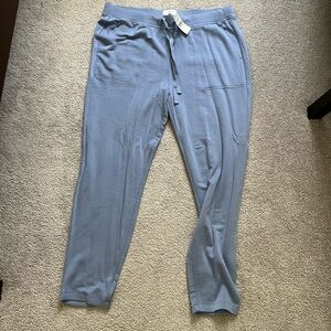 Lou & Grey Blue Jogger Sweatpants Relaxed Fit Size L